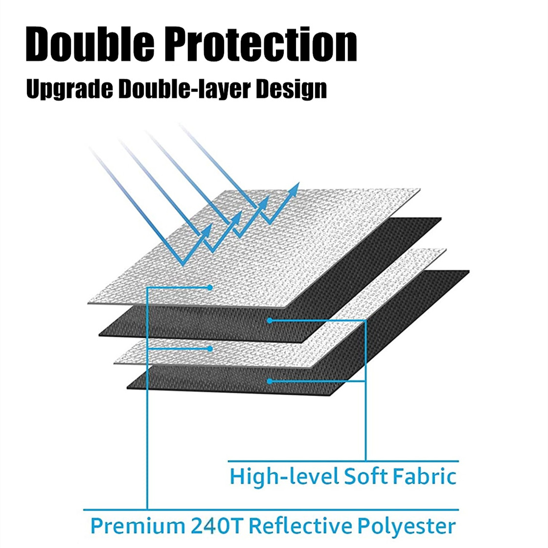 For 2016-2025 Chevy Malibu Car Front Windshield Sun Shade Reflective UVs Cover 10