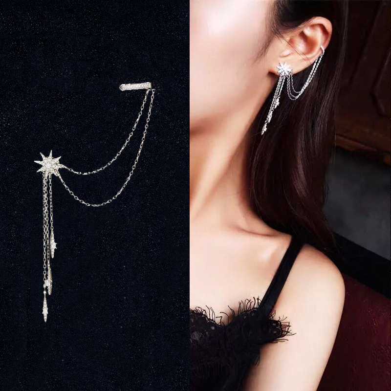 Title 4, Fashion Long Rice Stud Earrings