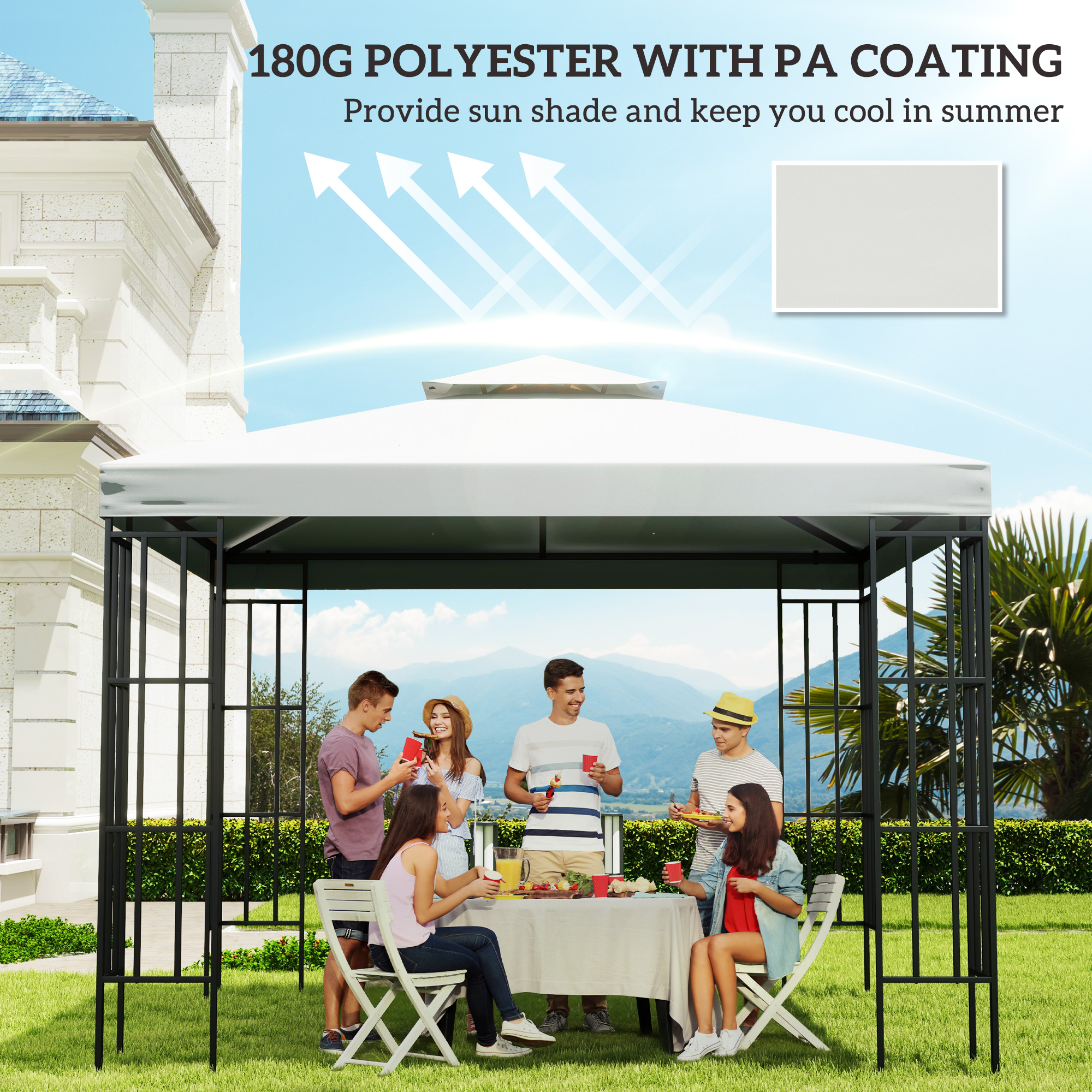 Replacement Parts For Roof-3x3 Meters - Off White — image 6