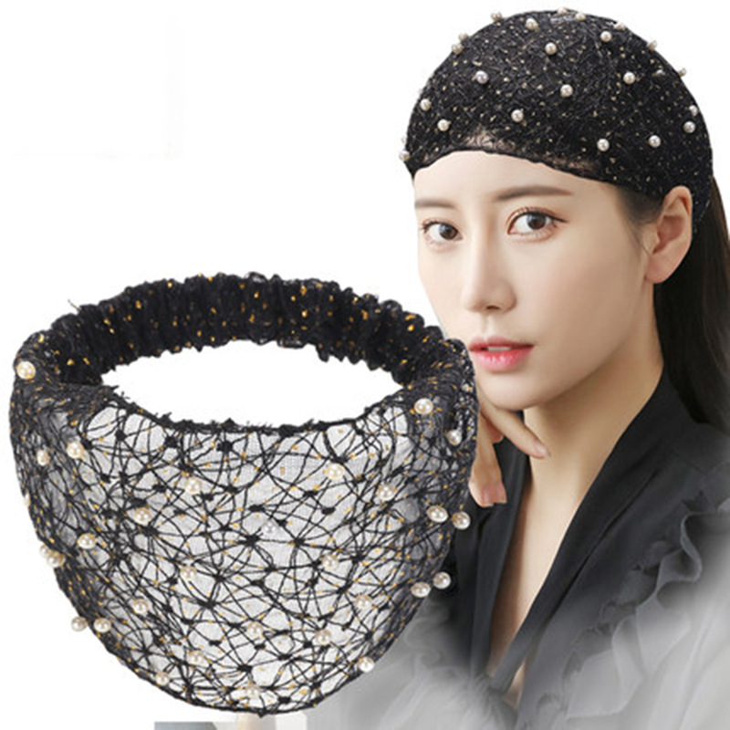 Breathable Women's Pearl Wide brimmed Headband Black - Shop at LoveMi