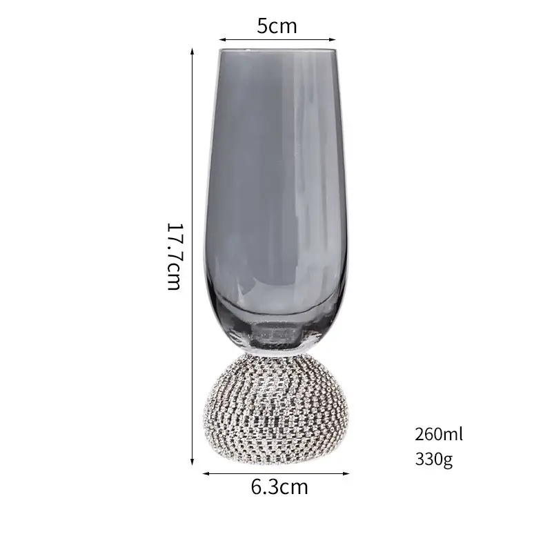 Light Luxury Diamond-encrusted Crystal Wine Glass