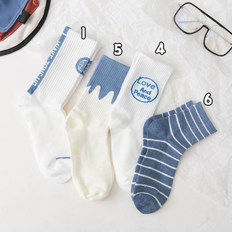 Title 10, Cute Japanese Cartoon Blue Striped Stockings fo...