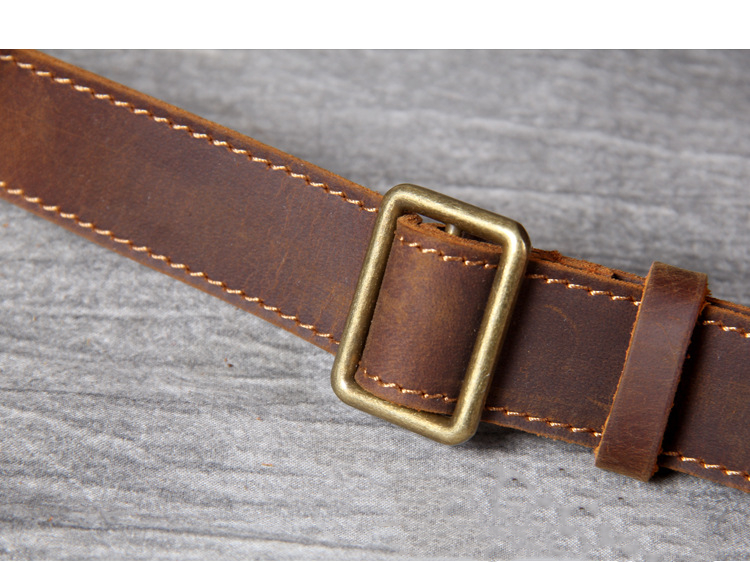 Men's Handmade Leather Laptop Bag Luggage — foto 5