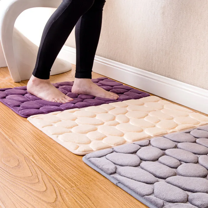 Bathroom Absorbent Floor Mats Bathroom Non-slip Mats Home Kitchen Mats Bedroom – image 5