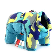 Pet Dog Winter Clothes Thick Warm Down Jacket Teddy Cotton Coat - Light Blue Camouflage - View 1