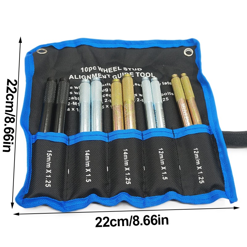 10X Steel Wheel Alignment Pin Hanger Positioning Guide Balancing Tool Kit