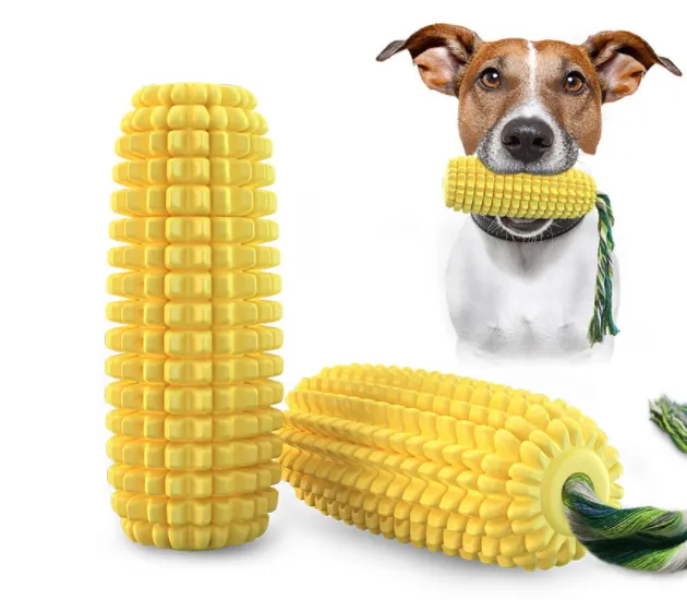 Dog Corn Molar Stick Chew Resistant Toy Yellow A - Shop at LoveMi
