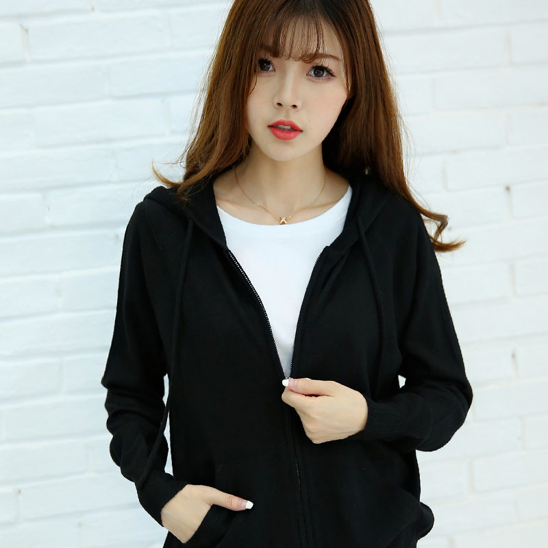Women's New Style Zipper Hooded Sweater