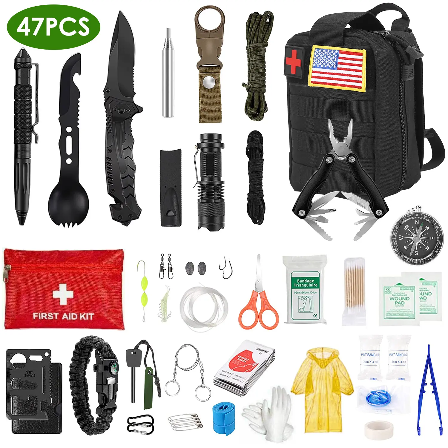 Emergency Survival Kit EDC Gear Equipment