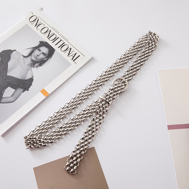 Fashionable Metal Waist Chain Can Adjust Dress Pants Belt