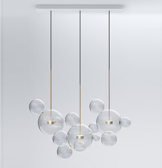 Title 9, Soap Bubble Mickey Chandelier LED for Living Ro...