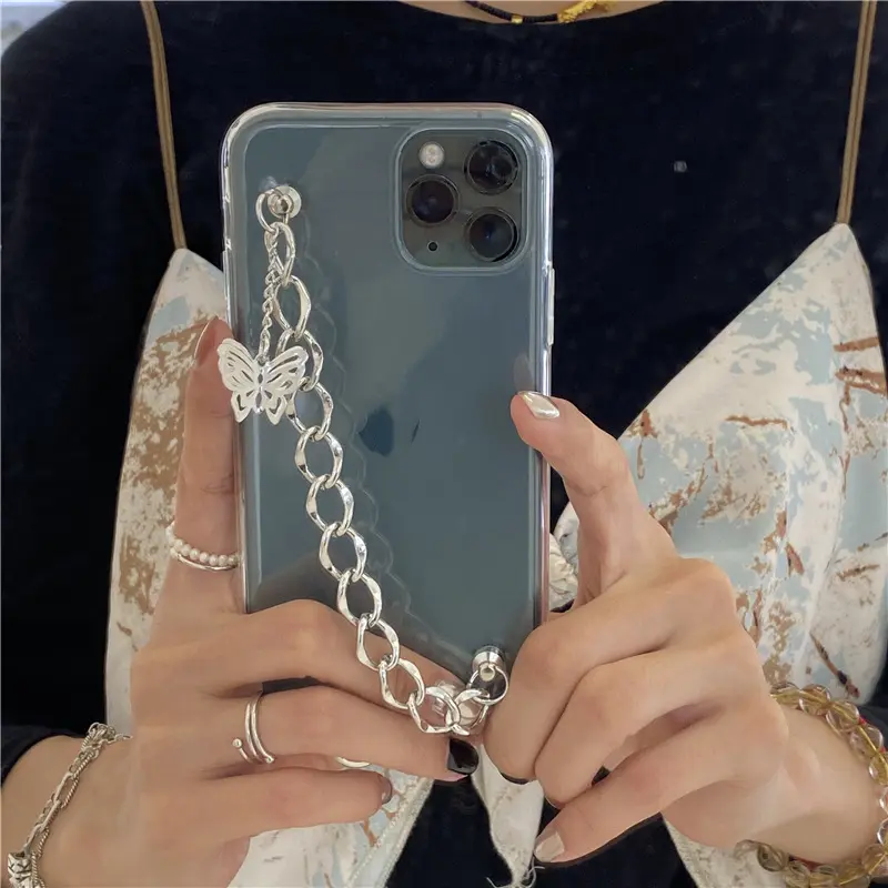 Chain Hollow Butterfly Phone Soft Case