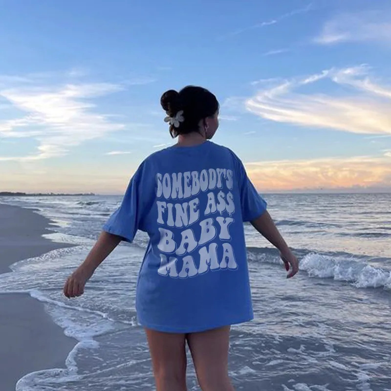 Women's Loose Fitting Fashion Casual Short Sleeves