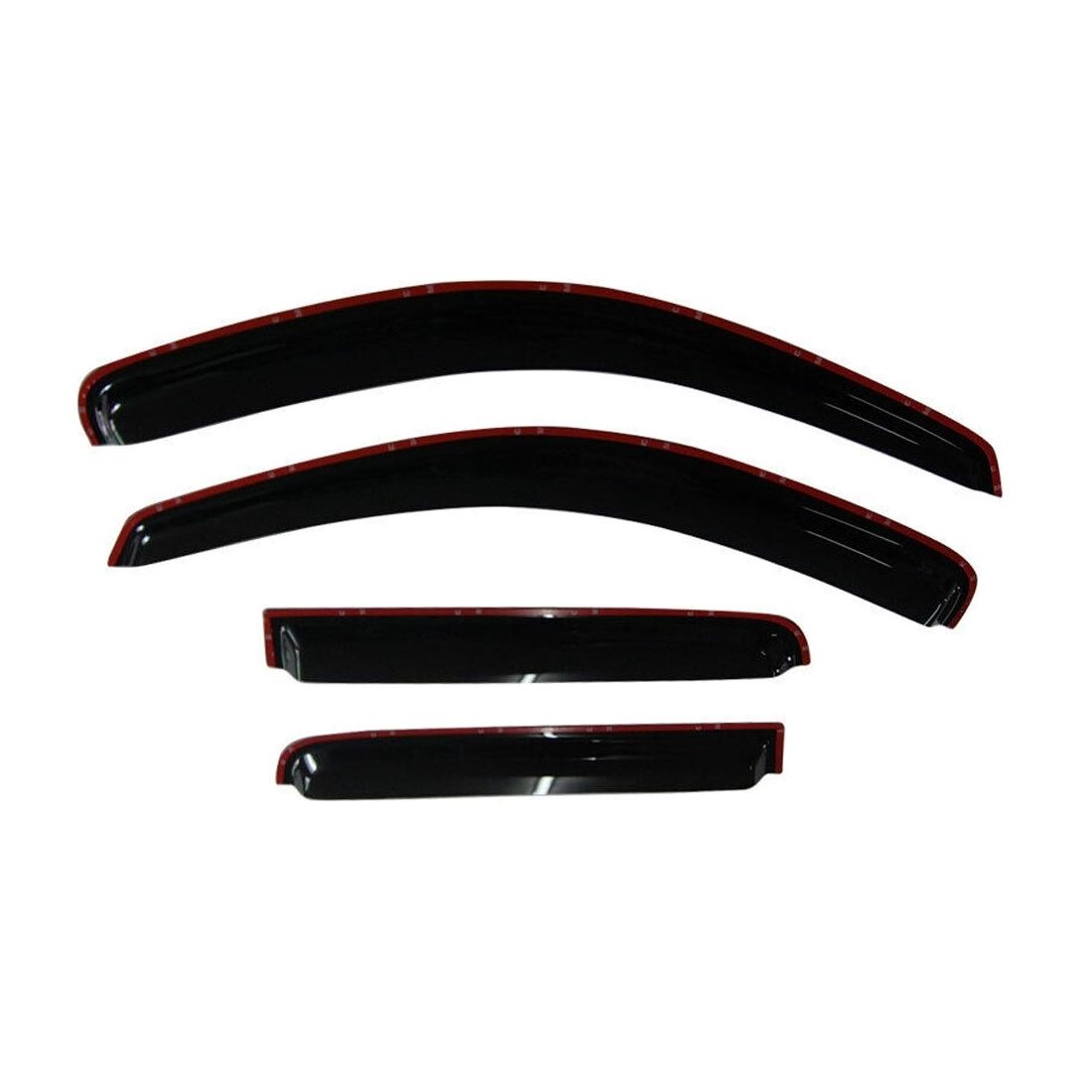 Fits 00-04 Dakota Crew Cab In Channel Window Visors Rain Sun Guard Vent 4Pc Set
