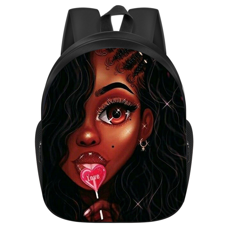 African Girl School Bag Primary And Secondary School Students Backpack African Girl Style 25 One Size - Shop at LoveMi
