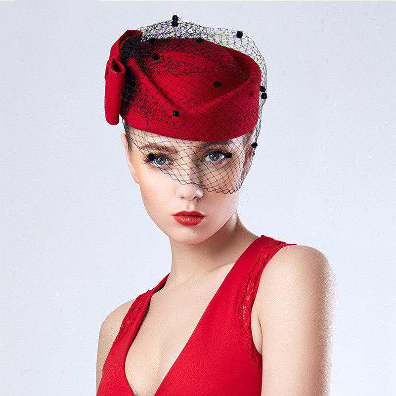 Women's British Retro Style Wool Felt Hat