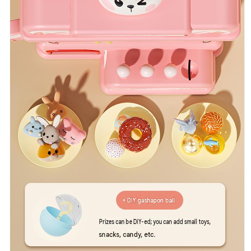 Popular Mini Home Claw Machine, Available In Rabbit And Dinosaur Designs, Perfect For Kids And Families.