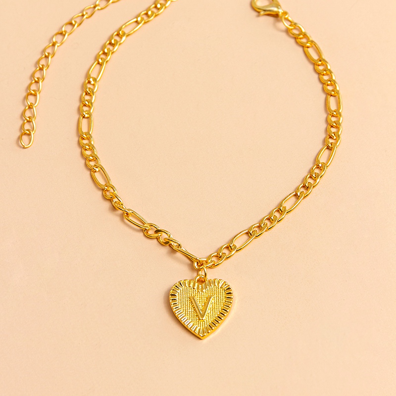 … Color Heart Pendant Foot Bracelets Women