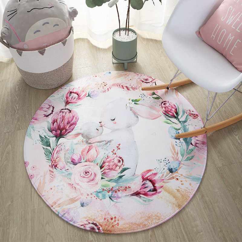 Tapis Floral Cartoon