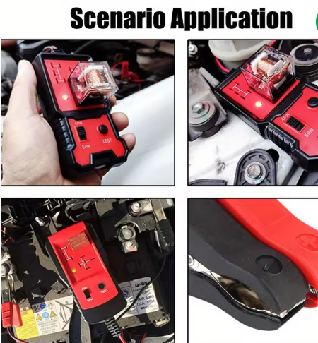 Car Relay Tester Voltage Tester Universal 12V Car Battery Checker Automotive Electronic Relay Tester LED Indicator Light thumbnail 2