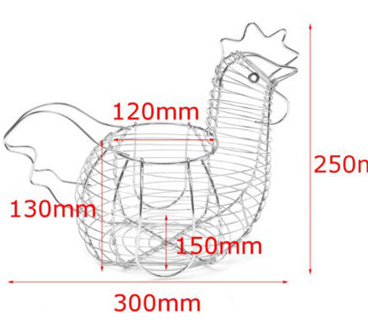 Title 3, New Storage Basket Hen Ornament Wire