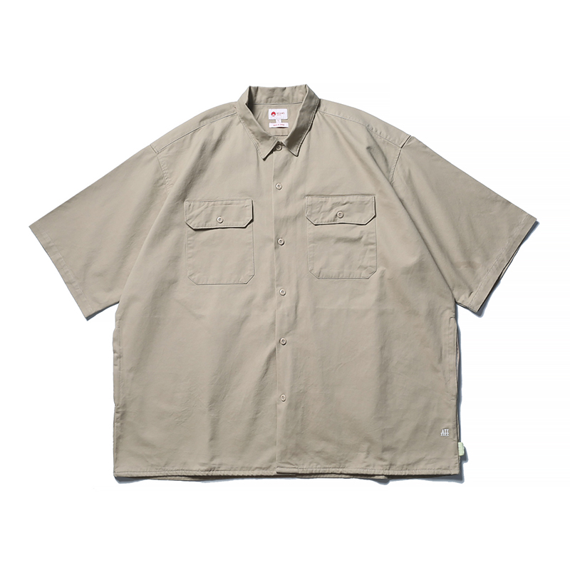 Japanese Trendy Brand BEAMS Tooling Shirt Men's CITY BOY Profile Loose Large Version Short-sleeved Shirt Jacket