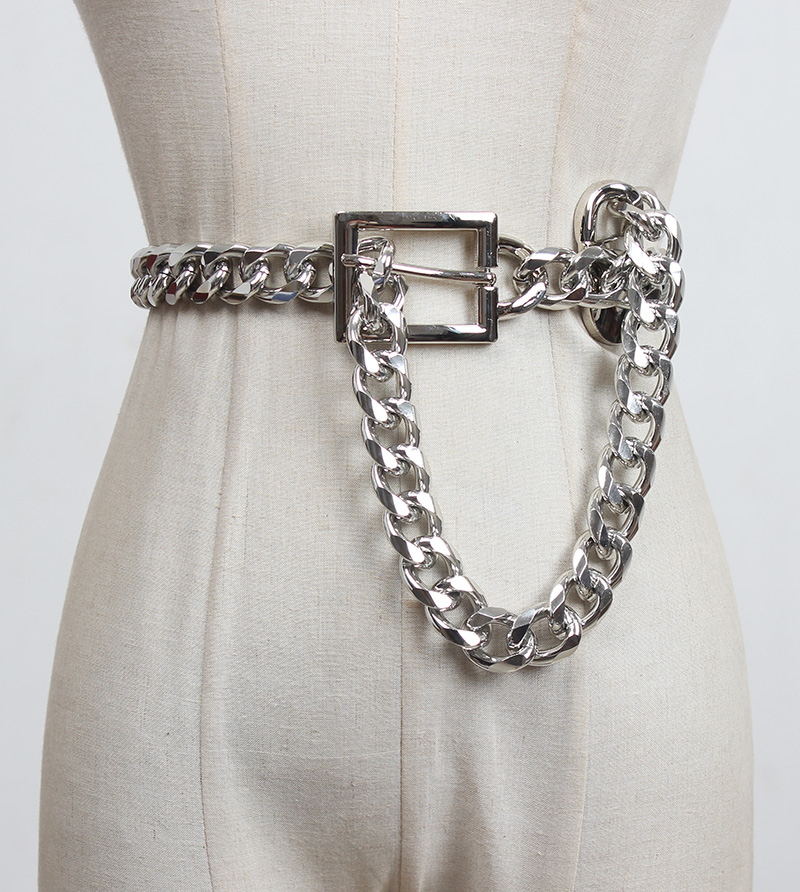 Thick Waist Chain Female Ins Wind Belt Trend Decoration Dress Pin Buckle Hollow Chain Korean Fashion Belt Skirt Belt