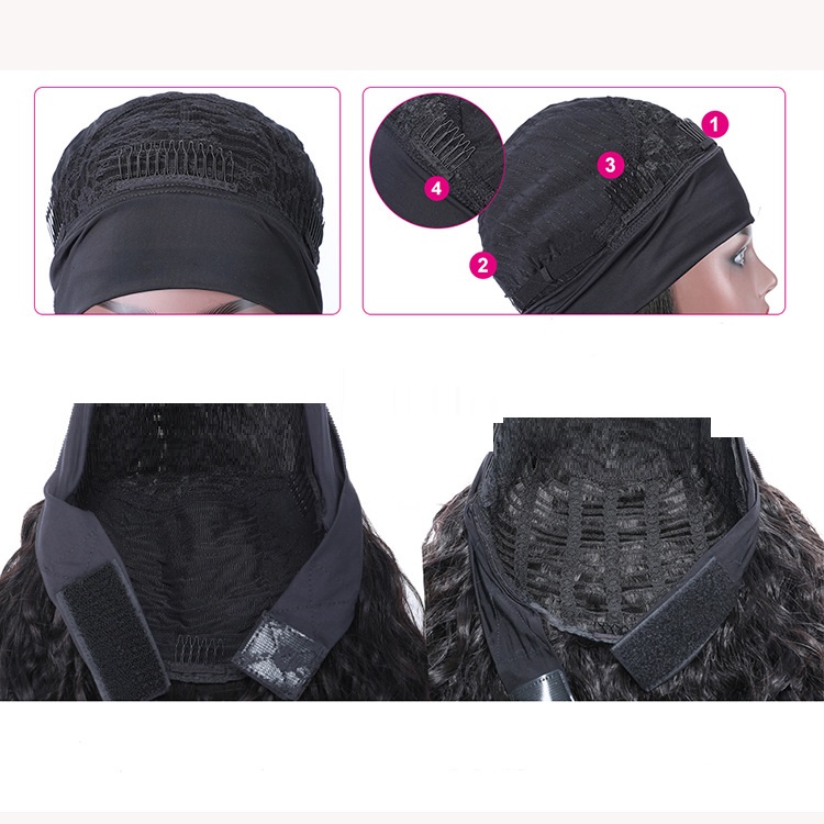 Human Hair Straight Strip Mechanism Headband — foto 5