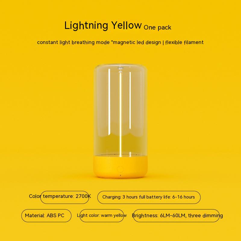 Neu LED Camping Licht Typ-C Wiederaufladbar Tragbar Nachtlicht mit Hoher Transparenz - Bild 11 von 11