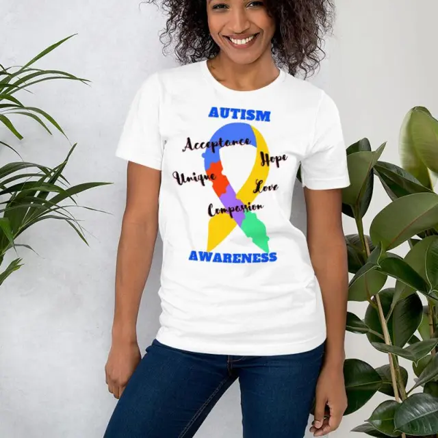 Autism Awareness Unisex T shirt White - Shop at LoveMi