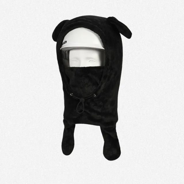 Men And Women Riding Ski Helmet Set Windproof And Warm Black Bear - Shop at LoveMi