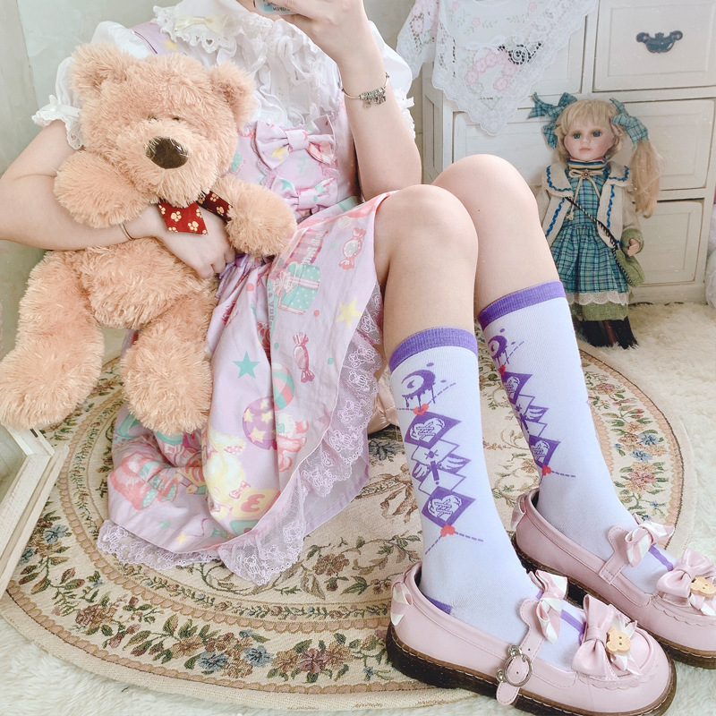 Hip-hop Street E-sports Girl Jk Uniform Calf Cotton Socks