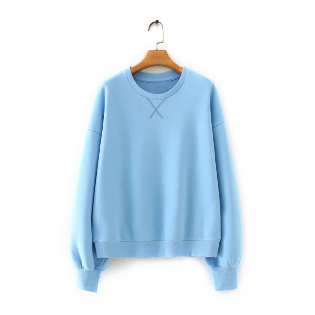 Spring And Autumn Loose Round Neck X-shaped Embroidered Pullover Sweater Women - Red
