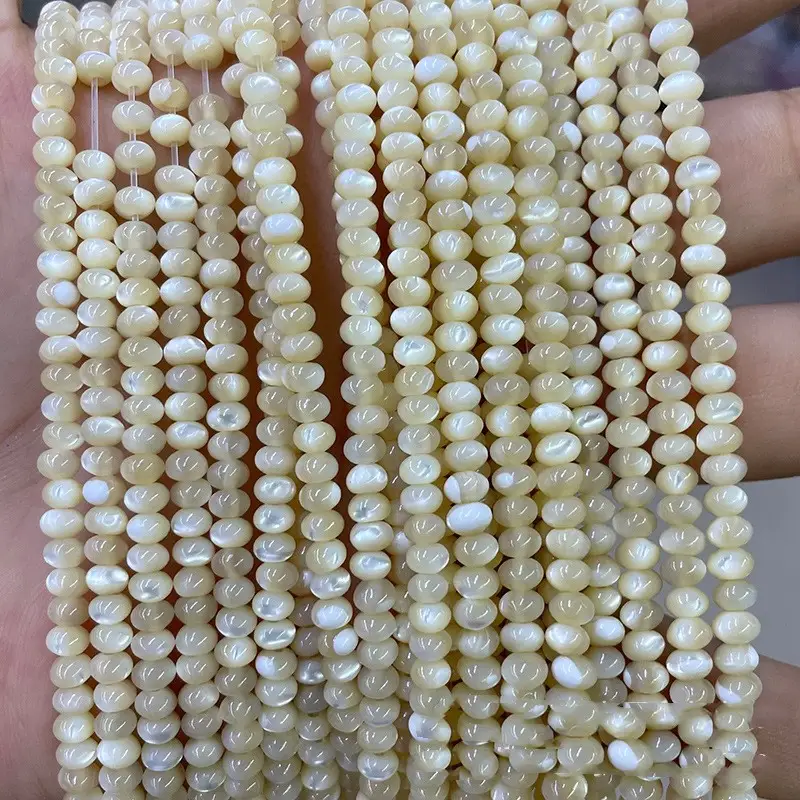 Natural Horseshoe Snail Abacus Beads Scattered