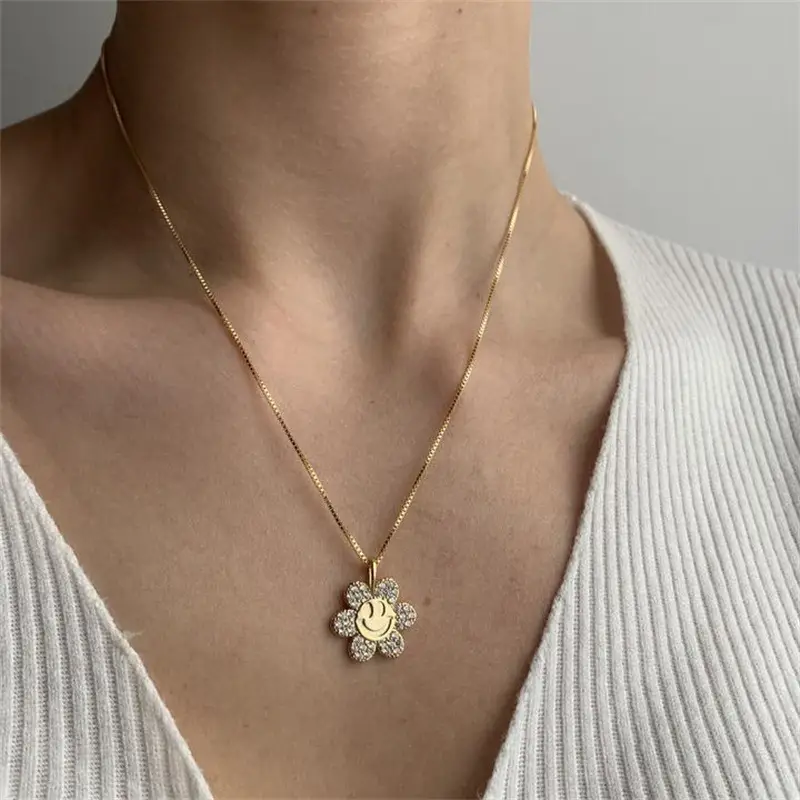 Women's New Fashion Sunflower Necklace