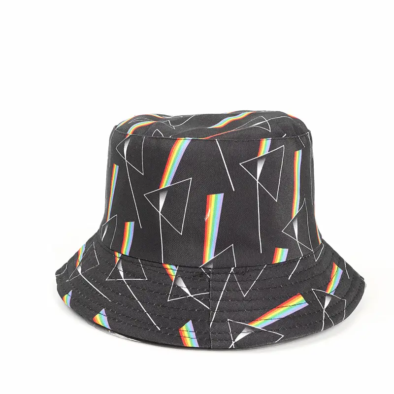 Printed Double Sided Basin Hat Summer Sun Visor