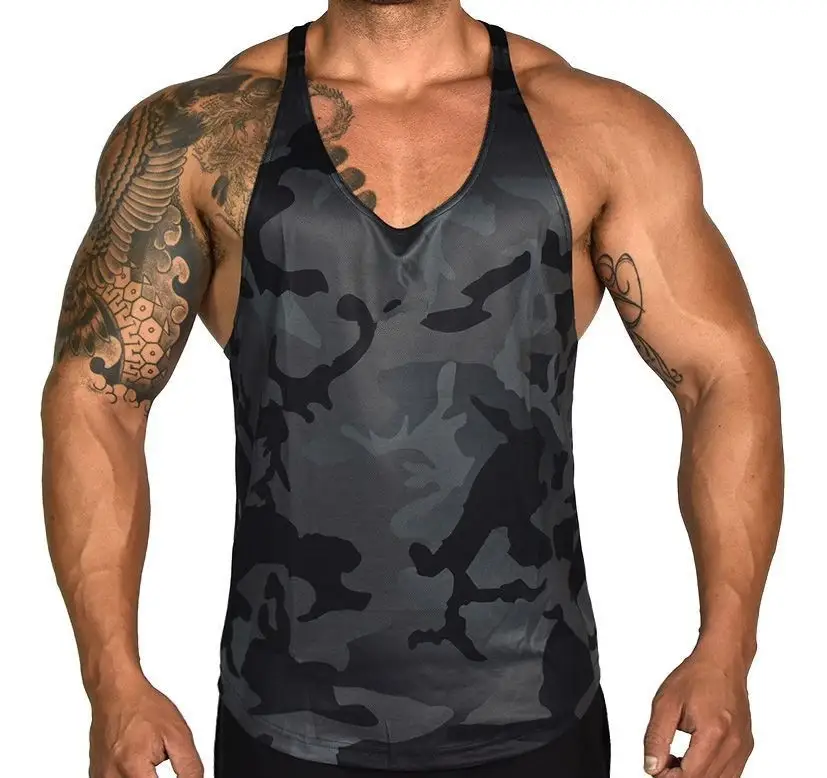Men's Muscle Training Sports Vest Fashion Camouflage