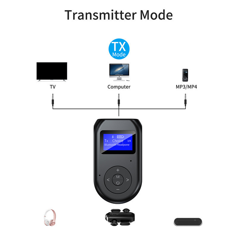 New LCD Bluetooth Adapter 5.0 USB Adapter - Image 3