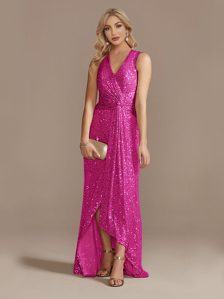 Sequin Twisted Evening Dress, picture 5 of 10