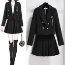 Black Suitblack Skirt
