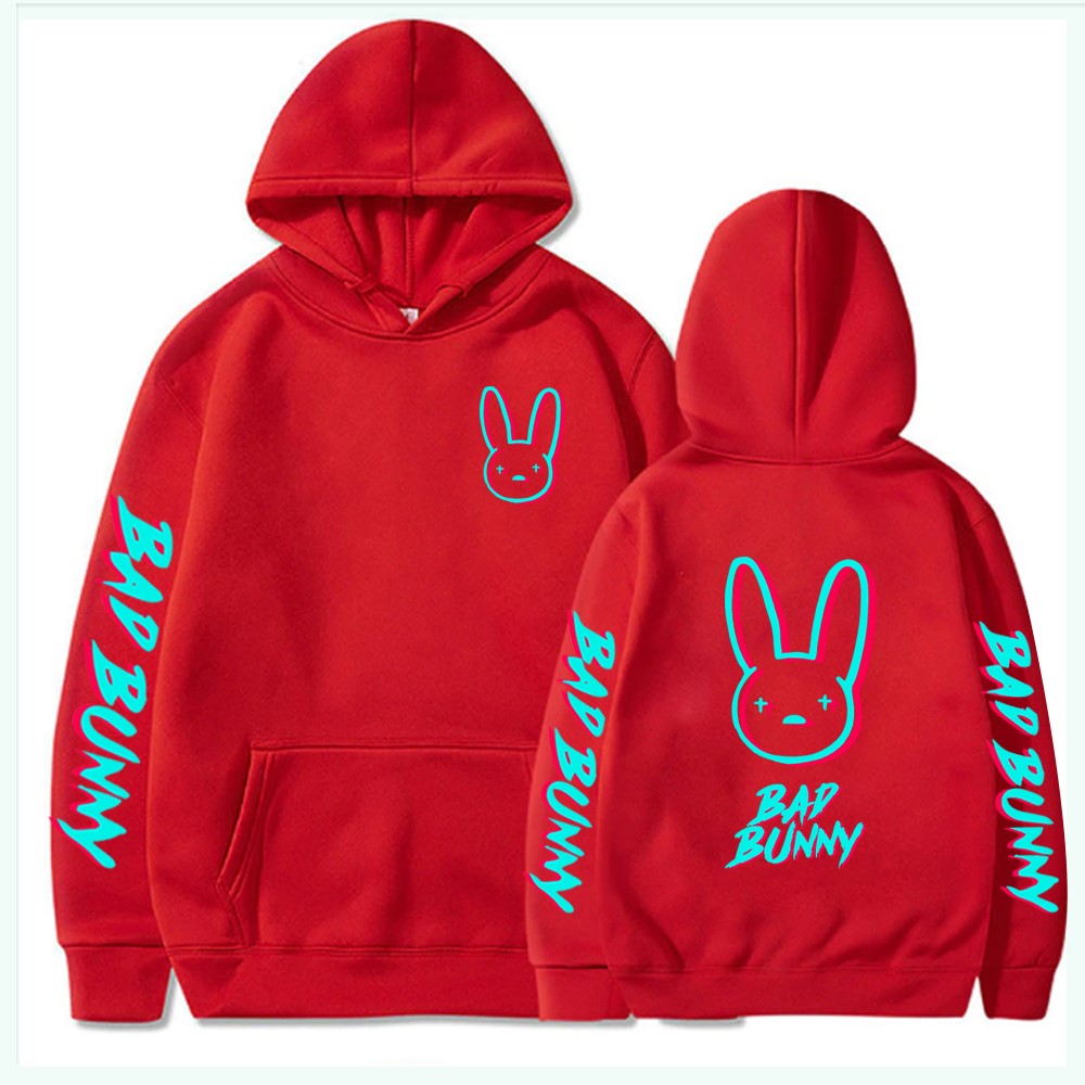 Men's Hoodie Bad Bunny Long Sleeve Hip Hop