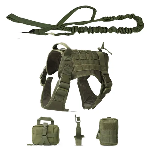 Outdoor Dog Vest Five Piece Suit Tactical Dog Clothing
