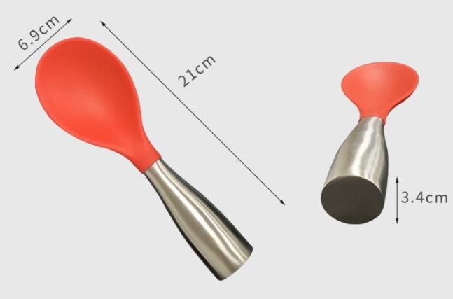 Title 7, Stainless Steel Silicone Rice Spoon