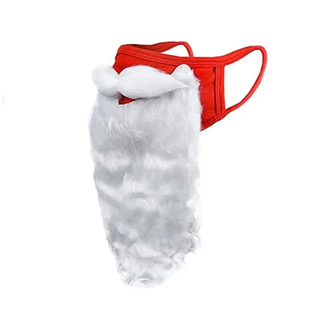 Santa Beard Dress Up Dust proof Cotton Face Mask Red - Shop at LoveMi
