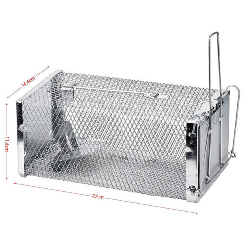 Humane Rat Trap Cage Live Animal Catch Pest Rodent Mice Mouse Bait Control Box 4