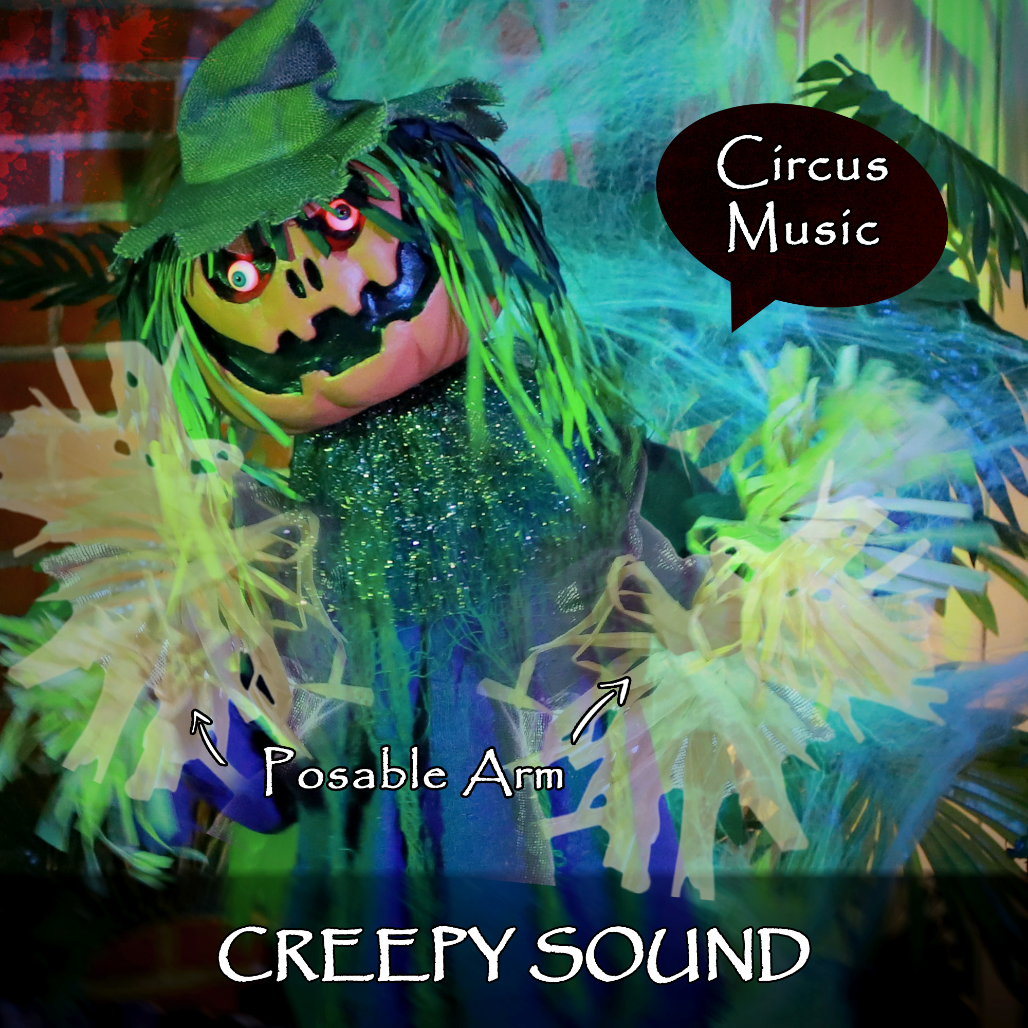 Pumpkin scarecrow halloween electronic animation doll no.
