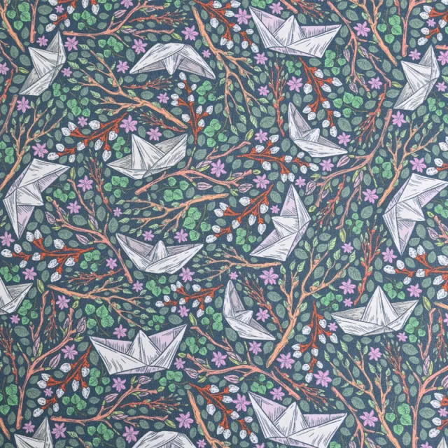 Plain Cotton Fabric Nordic Style Retro Printing Fabric Color3 - Shop at LoveMi