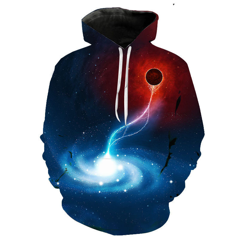 Title 2, Langärmliger Kapuzenpullover mit 3D-Digitaldruck