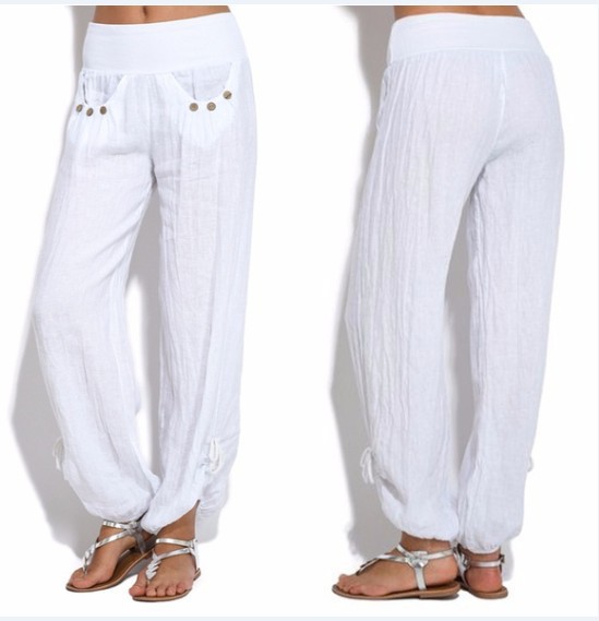 Title 8, Buttoned casual wide-leg trousers, designed for...