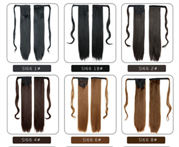 Chemical Fiber Invisible Velcro Ponytail High Temperature Wire Winding Ponytail — foto 2